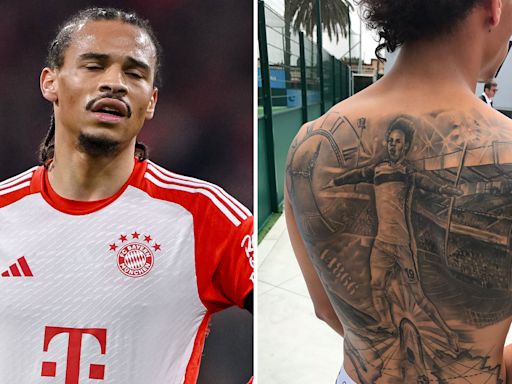 German star Leroy Sane admits regret over huge Man City tattoo on his back