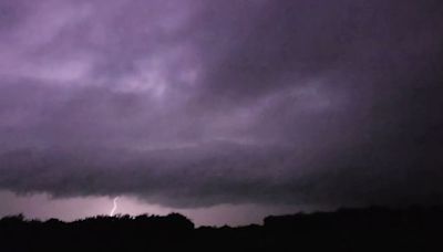 Thunder and lightning storm