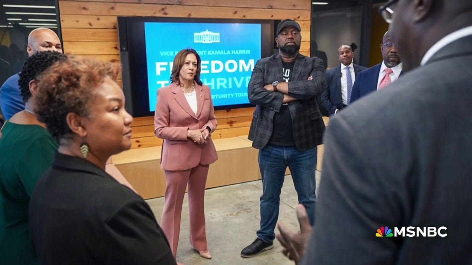 ‘Meeting folks where they’re at’: VP Harris talks up economic gains with GA Black voters