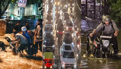 Two killed, two injured as heavy rain batters Delhi; schools to remain shut; parts of city face severe waterlogging