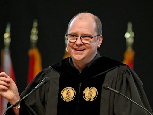 For Towson commencement, filmmaker and alum Mike Flanagan shares message of persistence and hope