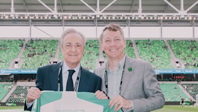 Florentino Pérez fue invitado de honor en el triunfo de Austin FC ante LA Galaxy