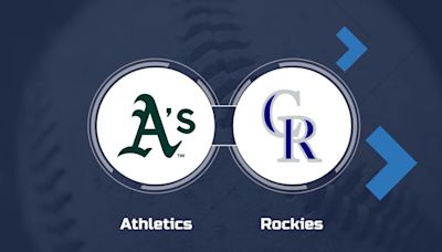 Athletics vs. Rockies Prediction & Game Info - May 21