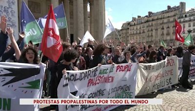 La mecha de las protestas propalestinas prende por todo el mundo: crecen las acampadas pidiendo el alto el fuego