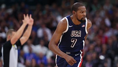 Kevin Durant points today: NBA star paces Team USA basketball in Olympics win vs. Serbia