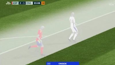 Spain vs England offside replay shows how tight Euro 2024 final goal was