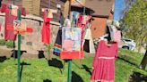 Red T-shirt stolen from Healing of the Seven Generations display ahead of Red Dress Day