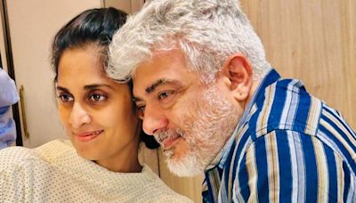 Shalini shares photo from hospital with Ajith Kumar by her side, actor halts Vidaa Muyarchi shoot