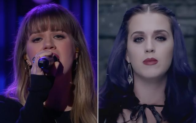 Katy Perry reacts to Kelly Clarkson covering her song 'Wide Awake': 'I can never sing that again'