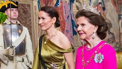 Cena de gala en Suecia: del espectacular vestido de la reina Silvia a la tiara joya de Victoria