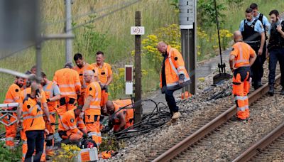 Arson attacks disrupt trains in France on day of Olympic opening ceremony