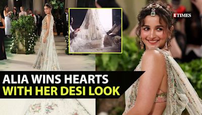 Met Gala 2024: Alia Bhatt shines bright in a saree crafted by 163 skilled artisans; Soni Razdan & Shaheen react | Etimes - Times of India Videos