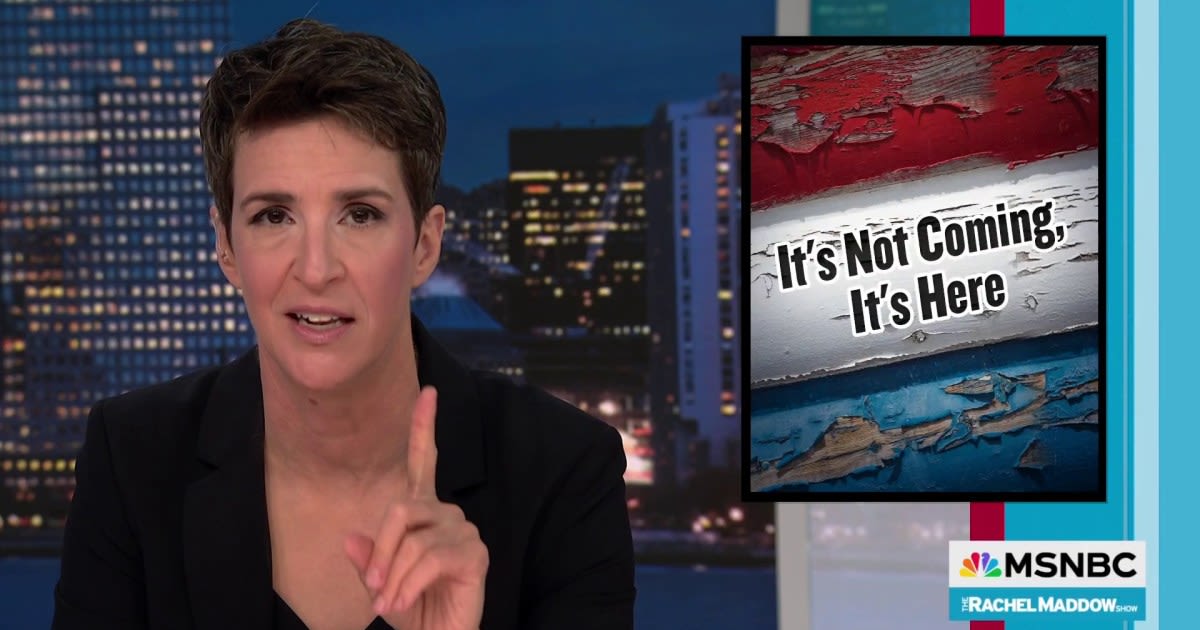 'Energizing': Maddow puts U.S. fight to defend democracy in global context