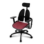 Birdie-德國專利雙背護脊機能電腦椅/辦公椅/主管椅/電競椅-229型紅色網布款-74x74x108-132cm
