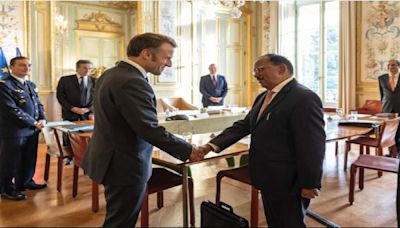 Doval calls on Macron; discusses 'evolving' global situation with French minister