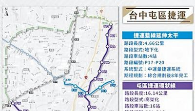 台中機場捷運參考桃捷 跨越高鐵