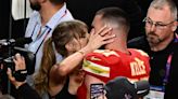 Travis Kelce dances at Taylor Swift’s 87th Eras Tour in Paris with Gigi Hadid and Bradley Cooper