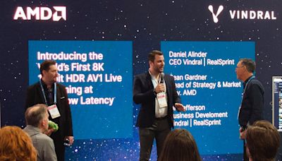 AMD teams with Vindral to showcase 8K 10-bit HDR live streaming with ultra-low latency