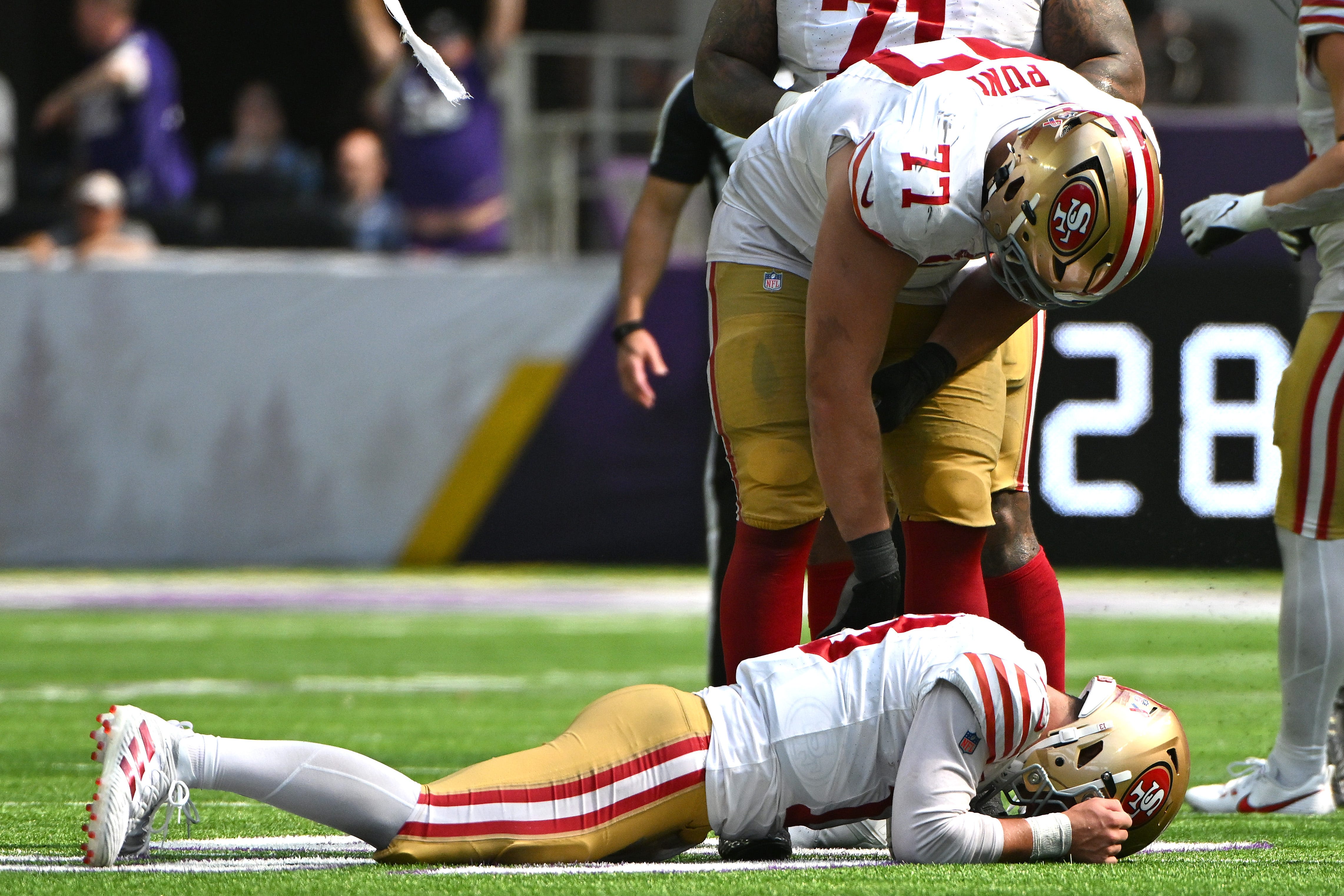 49ers injury news a silver lining from loss to Vikings