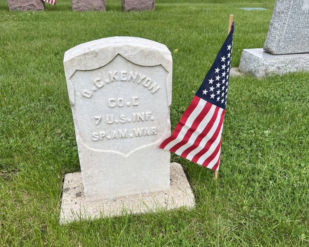 Veterans in Geneva put American flags on graves of those who served their country in the military