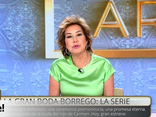 Ana Rosa Quintana cebó una exclusiva "en forma de serie" del hijo de Carmen Borrego que luego no emitió 'TardeAR'