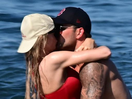 Katie McGlynn hits the beach withTOWIE star boyfriend Ricky Rayment