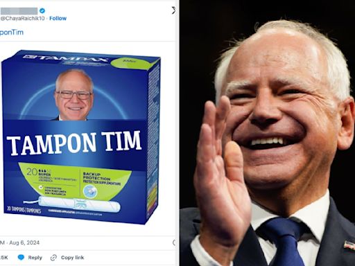 Republicans Are Calling Tim Walz "Tampon Tim," And The Backlash From Women Is Too Good Not To Share