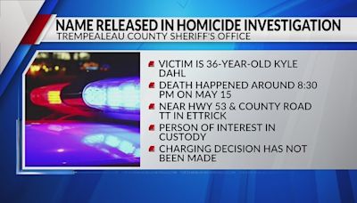 Named released in Trempealeau County homicide investigation