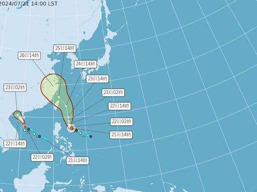 雙颱共舞！輕颱「巴比侖」午後生成 最新路徑曝光