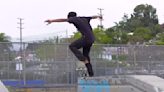 Maurio McCoy basically puts on a demo at his local skatepark while filming an edit for his griptape sponsor