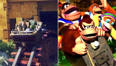 'Donkey Kong' roller coaster 'jumps' track like mine carts