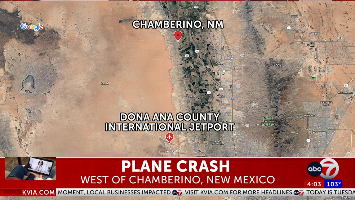 Pilot dies after agriculture plane crashes west of Chamberino, New Mexico