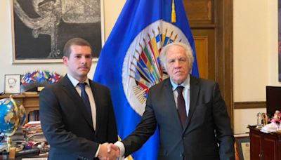 Hijo del preso político Perkins Rocha se reunió con Luis Almagro