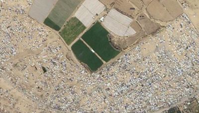 Fotos satelitales muestran un gran éxodo de palestinos