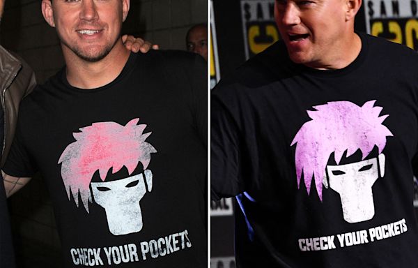 Channing Tatum Rewears Faded Gambit T-Shirt at San Diego Comic-Con Shouting Out Aborted X-Men Project