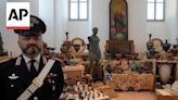US returns looted antiquities as Italy celebrates latest haul of 600 artifacts
