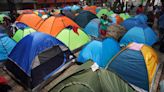 Mexican authorities clear one of Mexico City's largest downtown migrant tent encampments