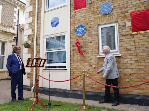 Blue plaques unveiled for stars including Sir Norman Wisdom and Leslie Grantham