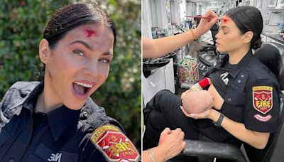 Jenna Dewan Brings Her 7-Week-Old Baby Daughter Rhiannon to 'The Rookie' Set as She Returns to Work: 'Plus One'