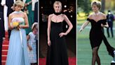 Elizabeth Debicki Channels Two of Princess Diana's Most Glamorous Moments at 'The Crown' Premiere
