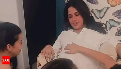 Parvathy Thiruvothu and Saba Azad touch pregnant Richa Chadha's belly to feel baby kicks - See photo | Malayalam Movie News - Times of India