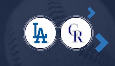 Dodgers vs. Rockies TV Channel and Live Stream Info for May 31