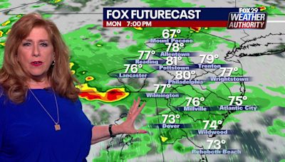 Philadelphia weather: Rounds of rain, storms expected throughout the week