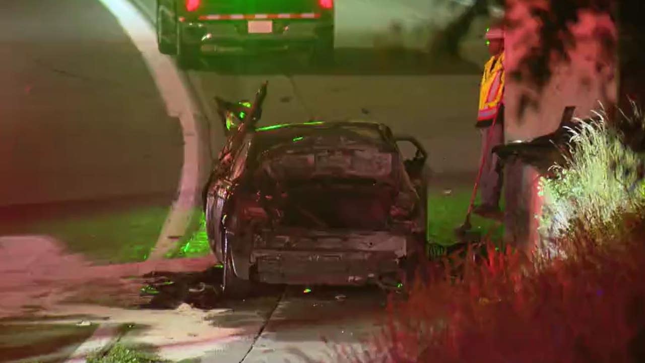 Speeding driver dead after fiery Lodge Freeway crash
