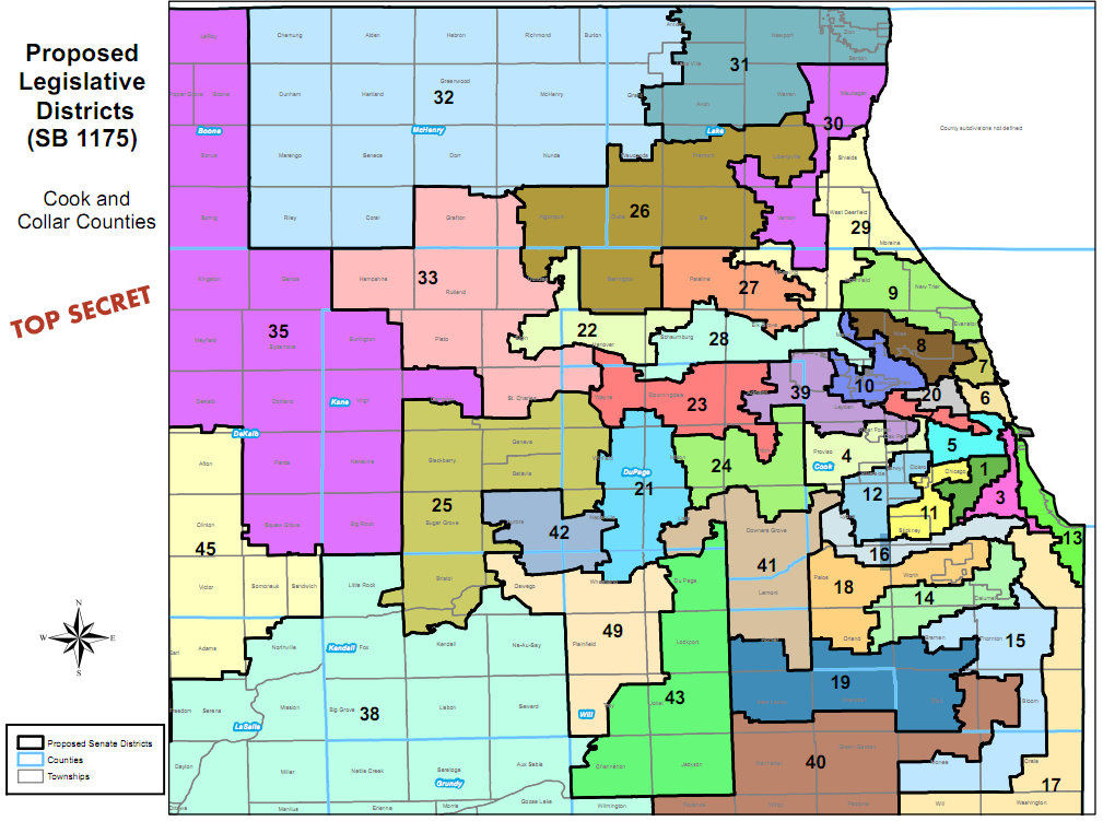 Top Secret Legislative Map Proposal for Illinois Revealed