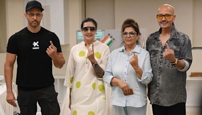 "Study the candidates before you vote," says Hrithik Roshan after casting his vote