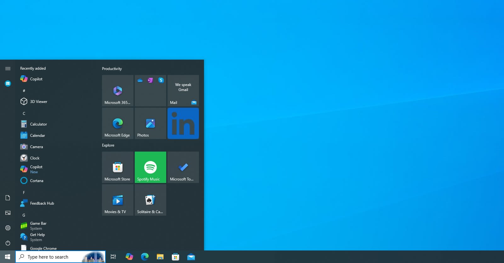 Windows 10's Start menu tests new layouts for Microsoft 365 manager