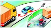 Two run over by truck after bike accident on ECR | Chennai News - Times of India