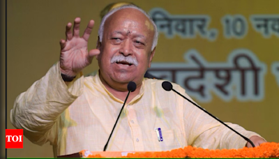 Overcome differences for the sake of security, RSS chief tells Hindus | India News - Times of India