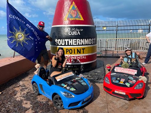 Florida duo drives from Jacksonville to Key West in toy cars